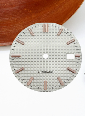 31.8mm绿色夜光表盘适配农家橡树VK63机芯手表配件跑秒石英字面