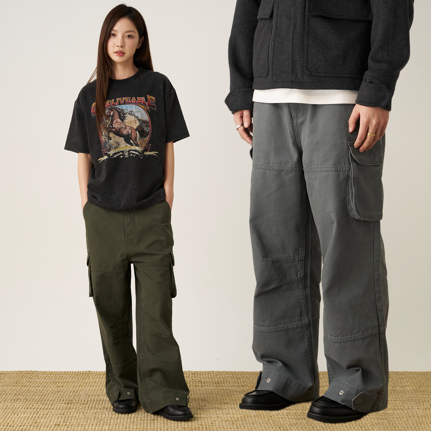 GOODLIVEABLE重磅珠帆布酵洗休闲复古工装裤卡哈特美式百搭休闲裤,男装,休闲裤,淘宝优惠券,粉丝福利购,淘宝优惠卷