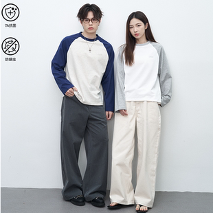 型秋冬打底衫 GOODLIVEABLE BOXY版 t恤男美式 255G纯棉印花插肩长袖