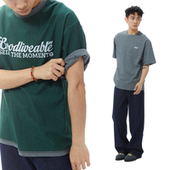 t恤夏季 GOODLIVEABLE 240G双面穿纯棉短袖 吸湿透气休闲百搭上衣男