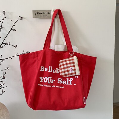 秋季新款日系百搭大容量托特包女