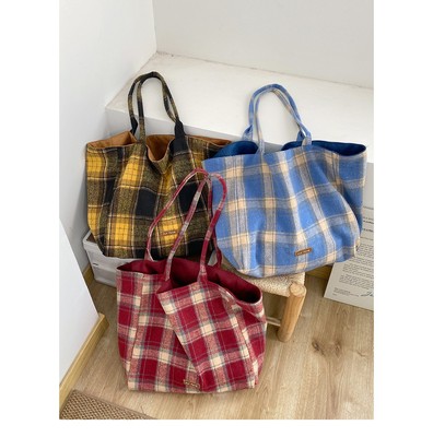 2025秋季新款日系双面托特包潮流