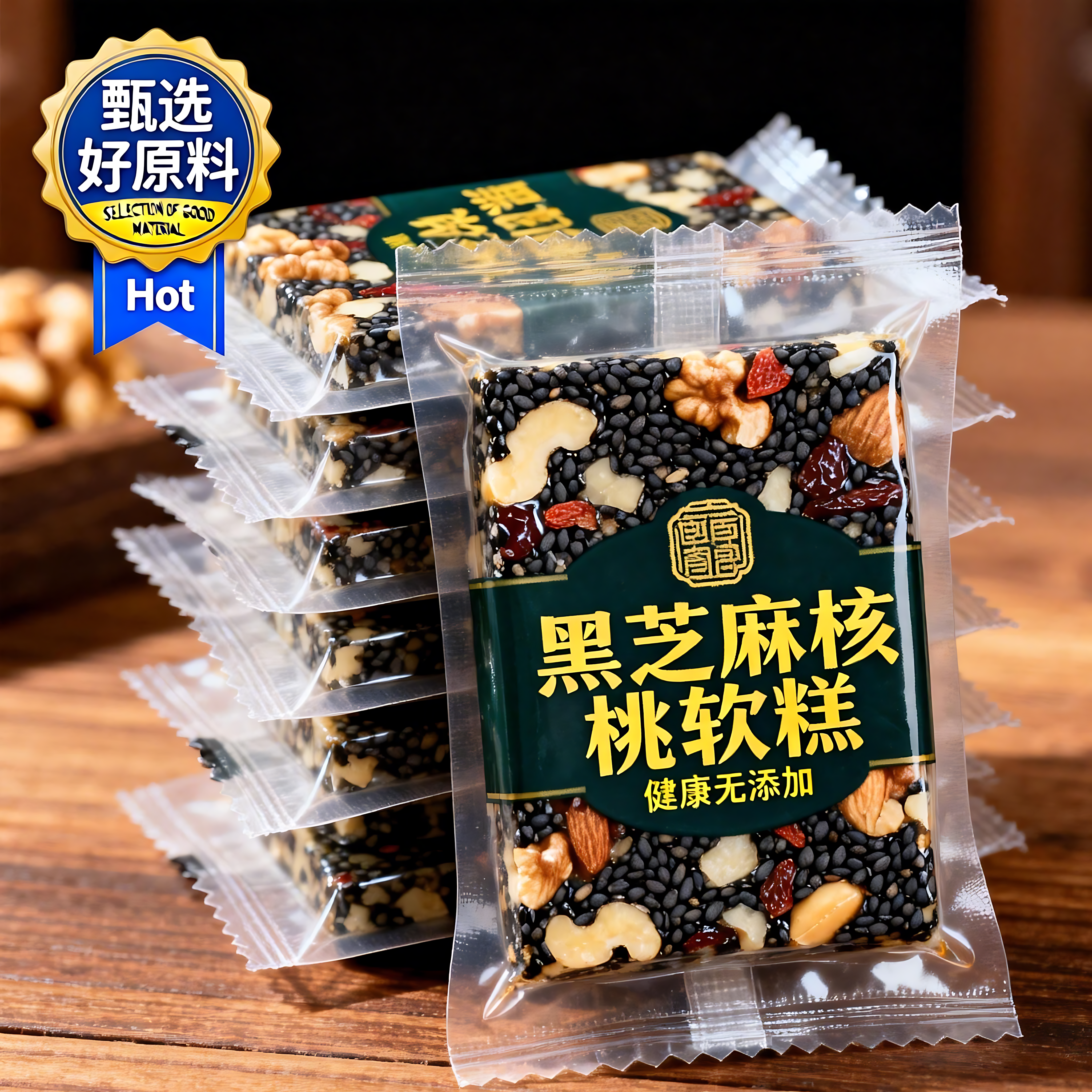 黑芝麻核桃软糕官方旗舰店传统手工糕零蔗糖孕妇营养健康零食早餐,零食/坚果/特产,芝麻饼/芝麻片,淘宝优惠券,粉丝福利购,淘宝优惠卷