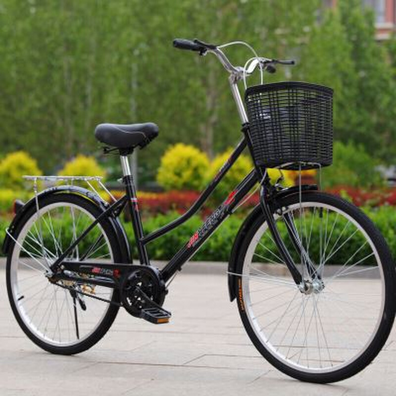 24寸自行车26普通款男女轻便小型女式淑女成年大人女士学生单车