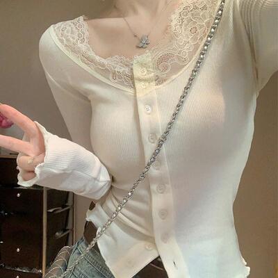 人棉260G秋冬新款纯欲风辣妹短款长袖恤女修身显瘦百搭打底衫上衣