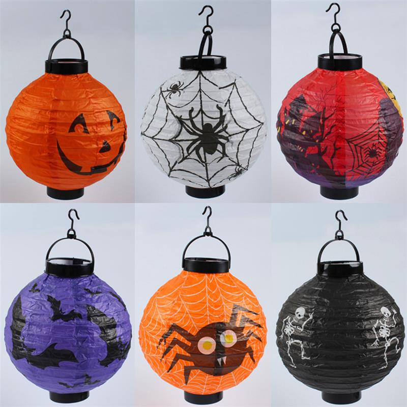 Halloween luminous pumpkin lantern childrens hand-held diy