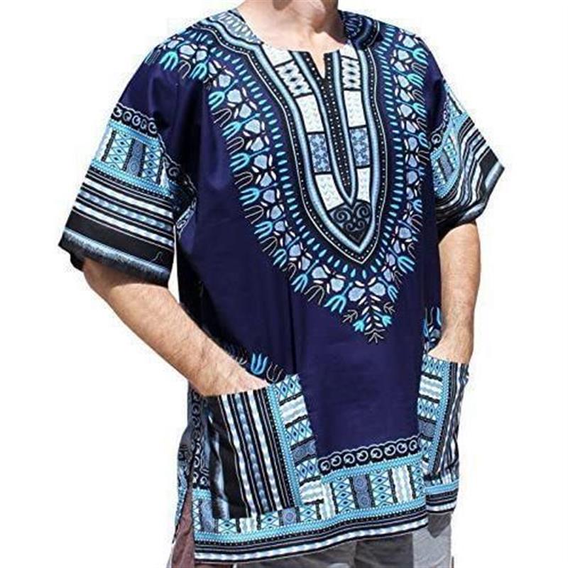 Mens African shirt short sleeve 男士非洲民族风衬衫