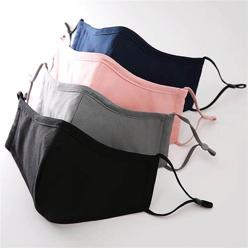 4 Styles New Upgrade Cotton Face Mask Covering Reusable Wash