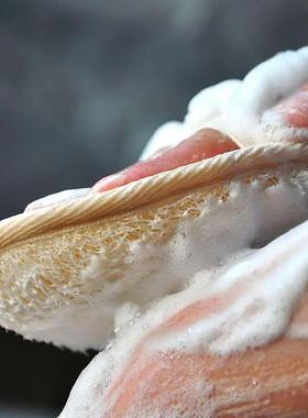 Natural Loofah Bath Exfoliating Scrub Sponge Body Scrubber E