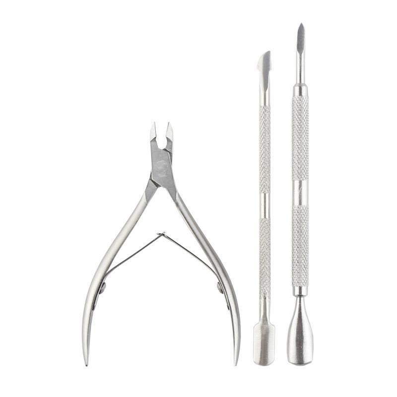 3pcs/set Stainless Steel Cuticle Nippers Nail Clipper Cutter