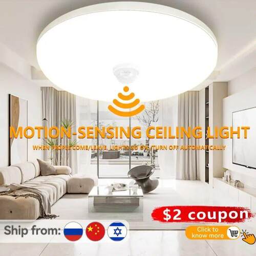 Motion Sensor Ceiling Lights   LED PIR Hanging Ceiling Lamp