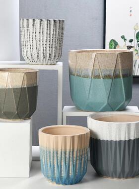 large flower pot plastic  es green  POTS