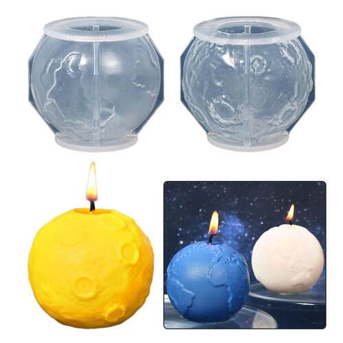 Creative Moon Earth Silicone Candle Mold DIY planet Candle M