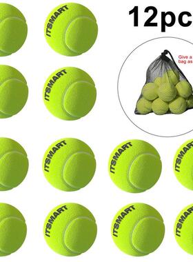 6/12pcs Tennis Balls with Mesh Carry Bag Practice Ball High