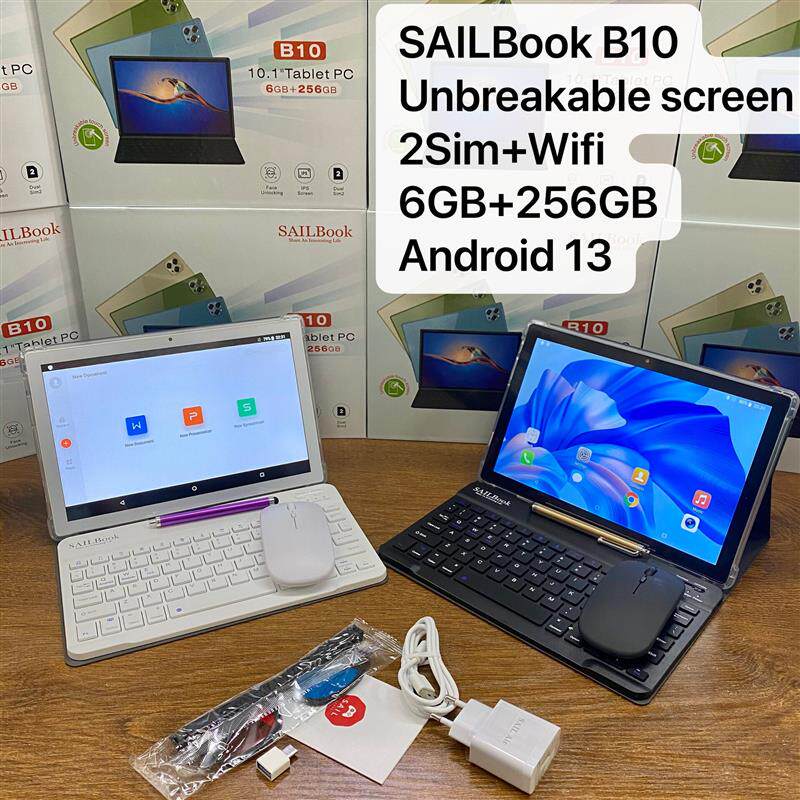 10.1 inch Pad Tablet Pc Book 5G WIFI SIM with keyboard mouse