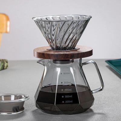 Pour-over coffee maker Share Pot Drip Filter filter cup set