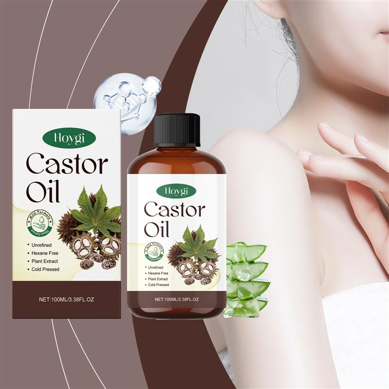 100ml Organic Castor Oil Cold Pressed Unrefined Essent