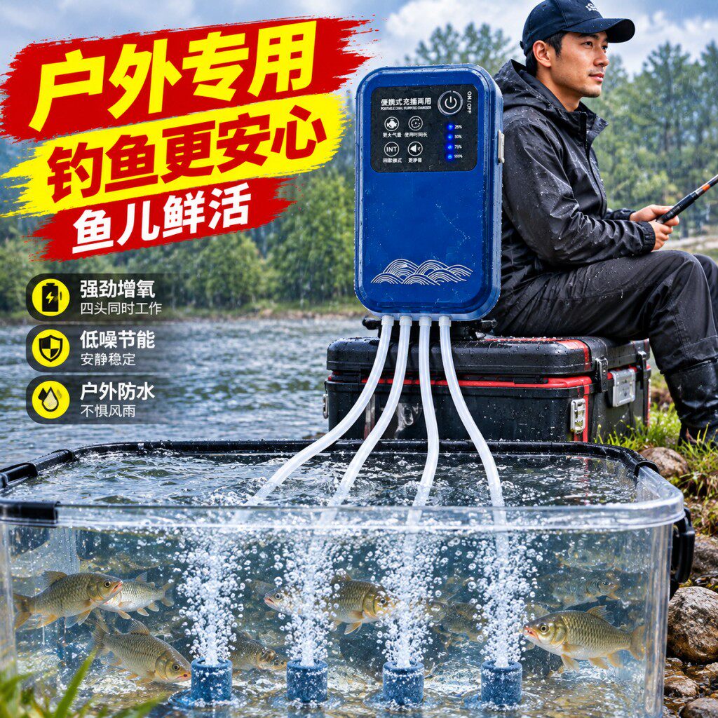 【德国品质】防水大气量增氧泵