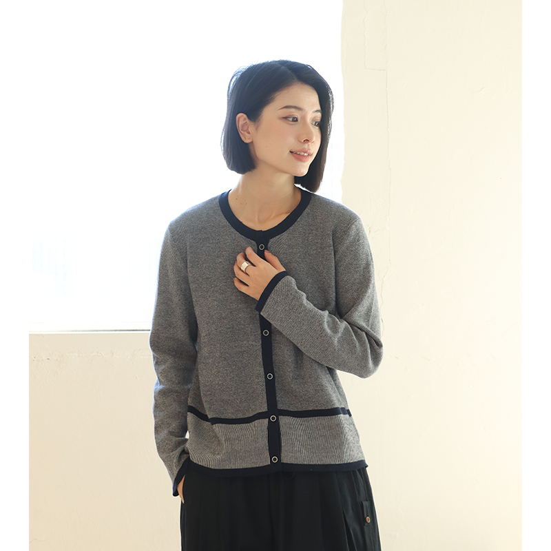 无色无味春季新款圆领毛衫外套