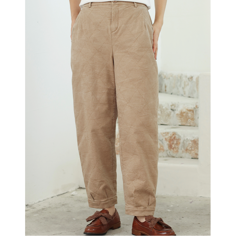 无色无味舒适休闲高腰休闲裤女款