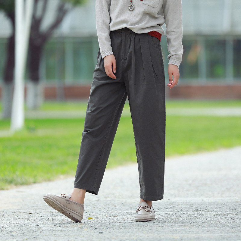 无色无味2025春秋新款裤子休闲纯色棉柔软藏肉显瘦松紧腰哈伦裤女,女装/女士精品,休闲裤,淘宝优惠券,粉丝福利购,淘宝优惠卷