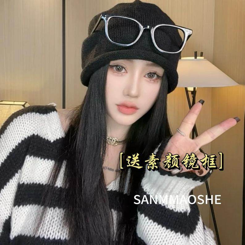 抖音同款SANM帽舍秋冬季网红百搭防寒保暖女堆堆帽套头护耳防风帽,服饰配件/皮带/帽子/围巾,帽子,淘宝优惠券,粉丝福利购,淘宝优惠卷