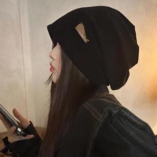 抖音finestate大头围堆堆帽女秋冬季保暖护耳月子帽冷帽包头帽女