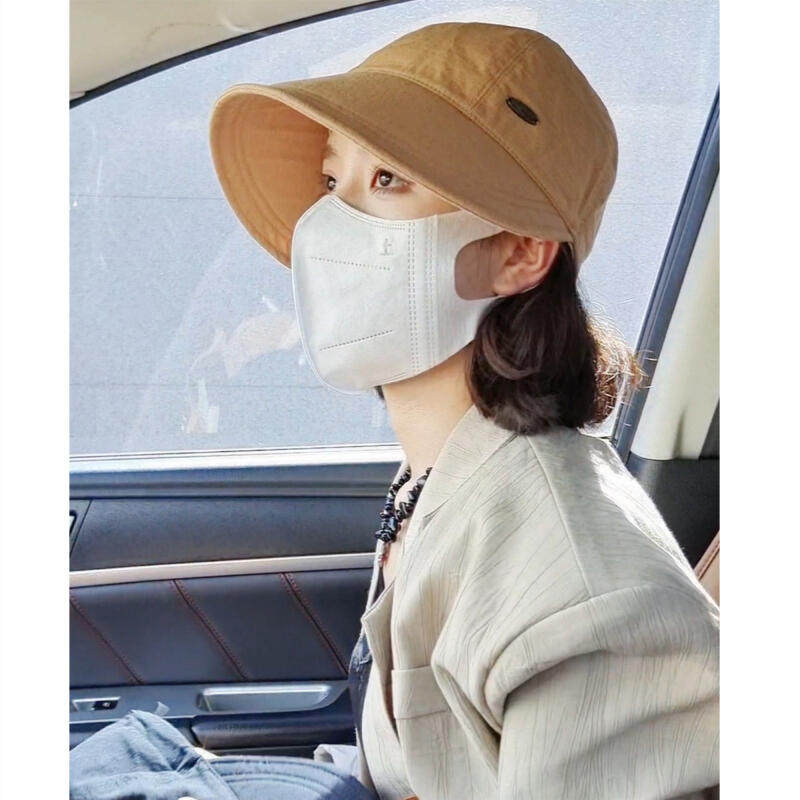 大圆脸选帽子防晒帽女2025新款日系圆顶短发适合戴的帽子渔夫帽女