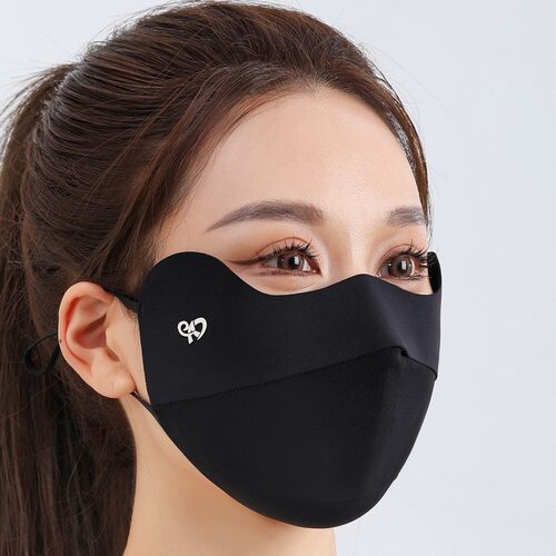 瑛瑛服饰FVOFV【防晒口罩】无痕防晒3D立体剪裁冰感口罩面罩E0008