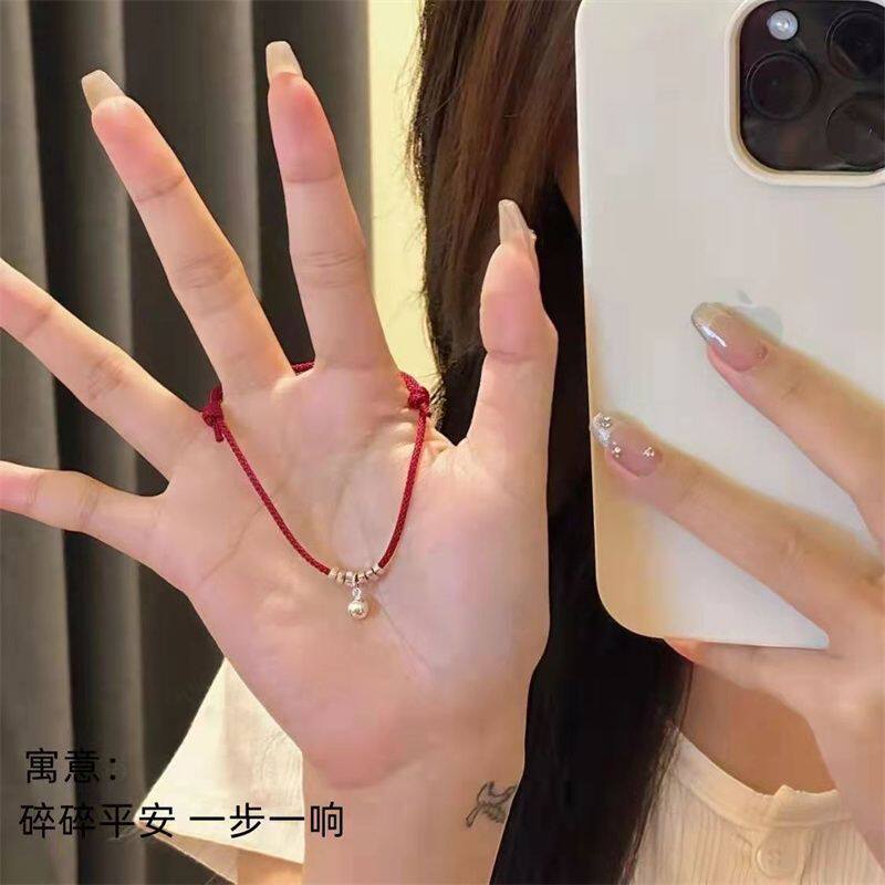 简约碎银子铃铛手链手工