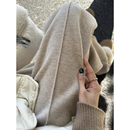 阔腿裤 毛呢裤 窄版 垂感西装 子女秋冬高腰休闲高级感人字纹直筒裤