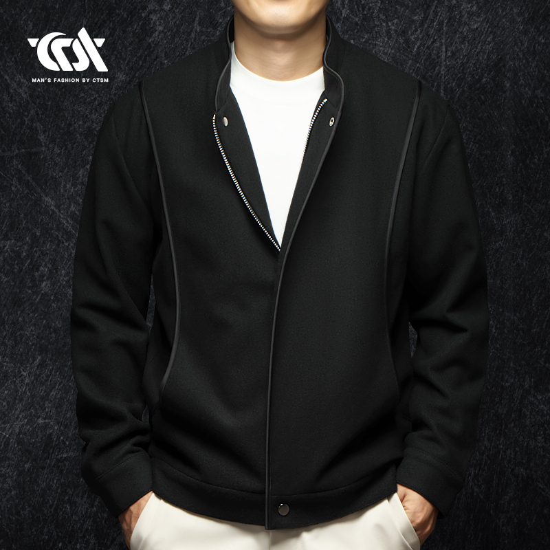 CTSM男士高端羊毛呢子外套