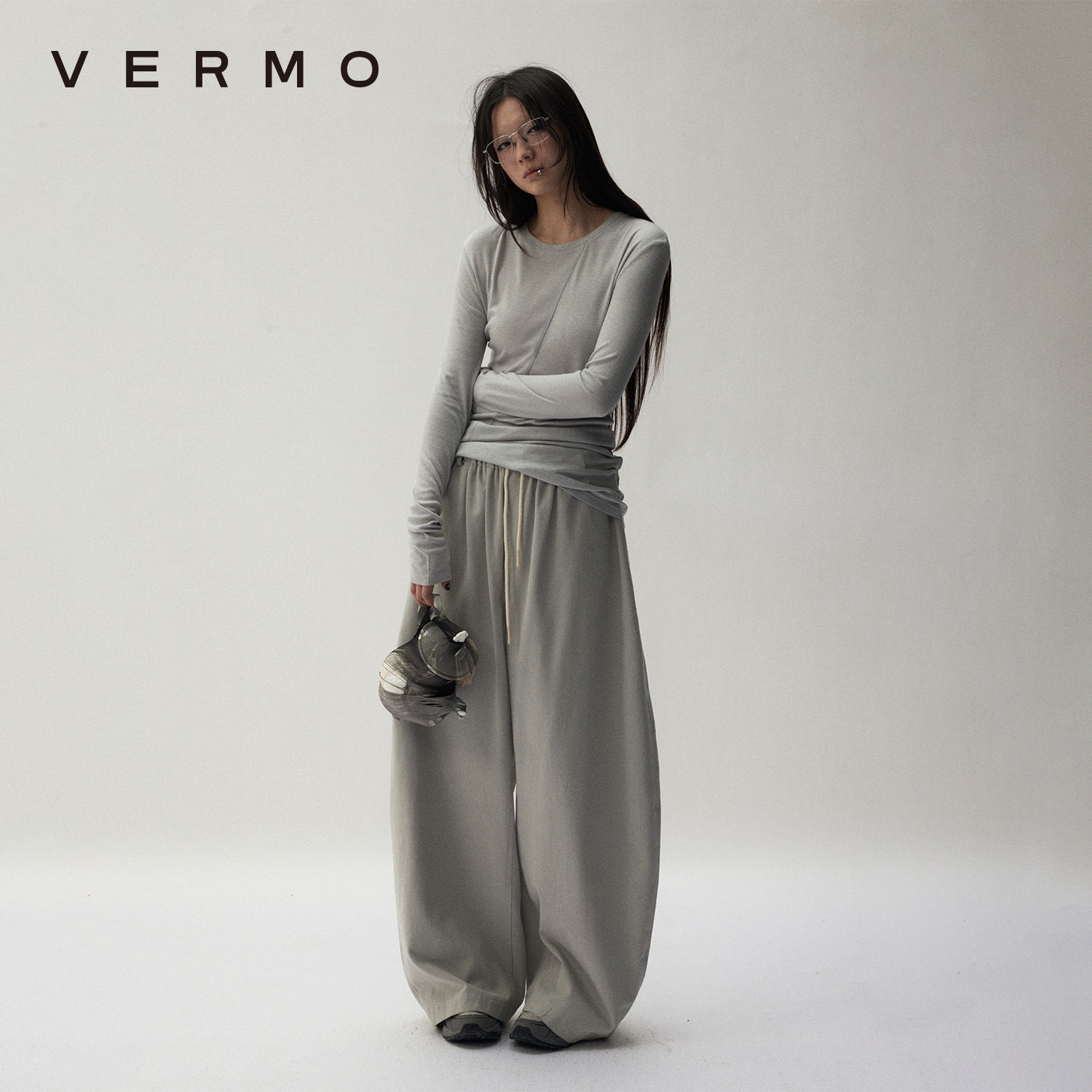VERMO经典宽松天丝香蕉休闲裤