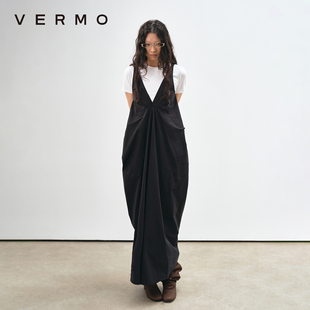 龟背廓形多种穿法可调节纯棉连衣裙 立体裁剪 VERMO 简约有型