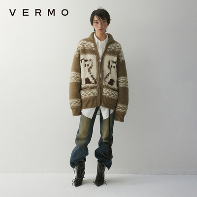 VERMO重磅全羊毛小猫开衫