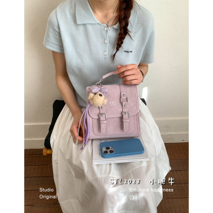 2026春季 学院风双肩包包女小众高级感少女风背包可爱剑桥书包 新款