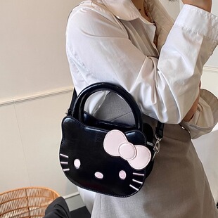 哈喽KT猫包包女2026新款潮时尚少女斜挎包百搭流行爆款小众单肩包