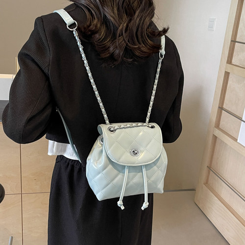 韩版小香风双肩包包女士2026