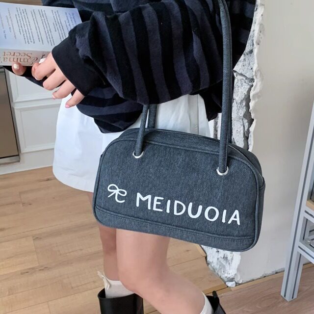 韩国小众通勤保龄球包包2026春季新款韩版少女手提包高级感单肩包