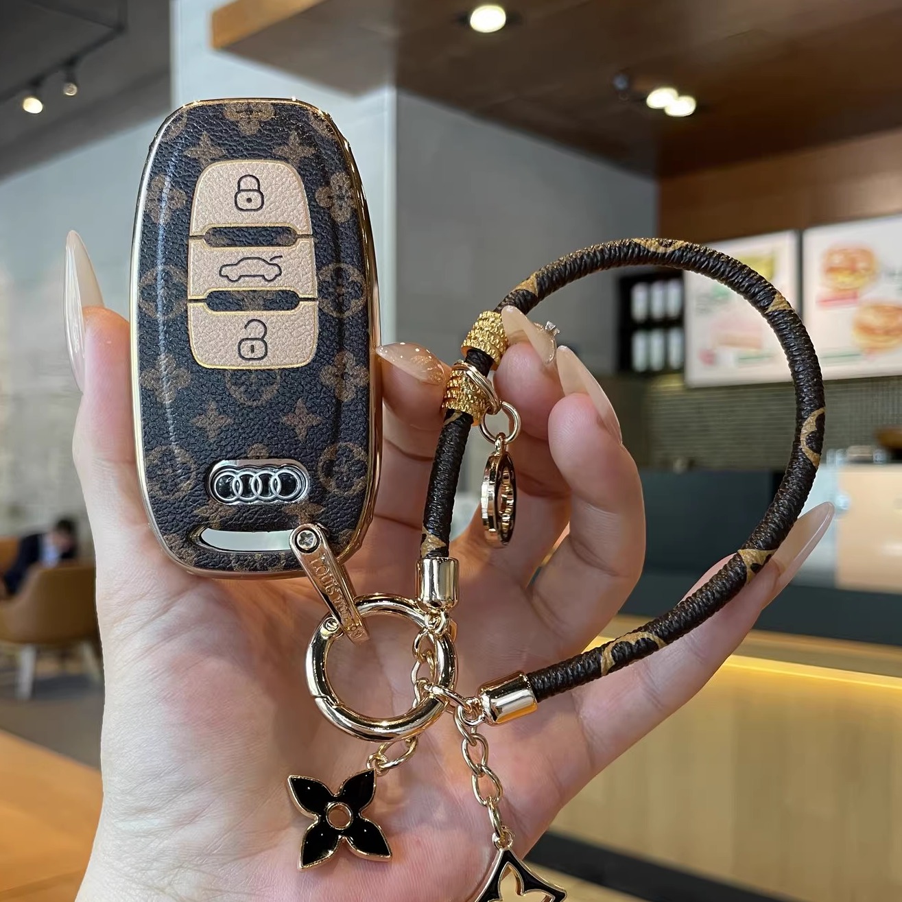 12-18款奥迪A6LA7A5A4L钥匙套