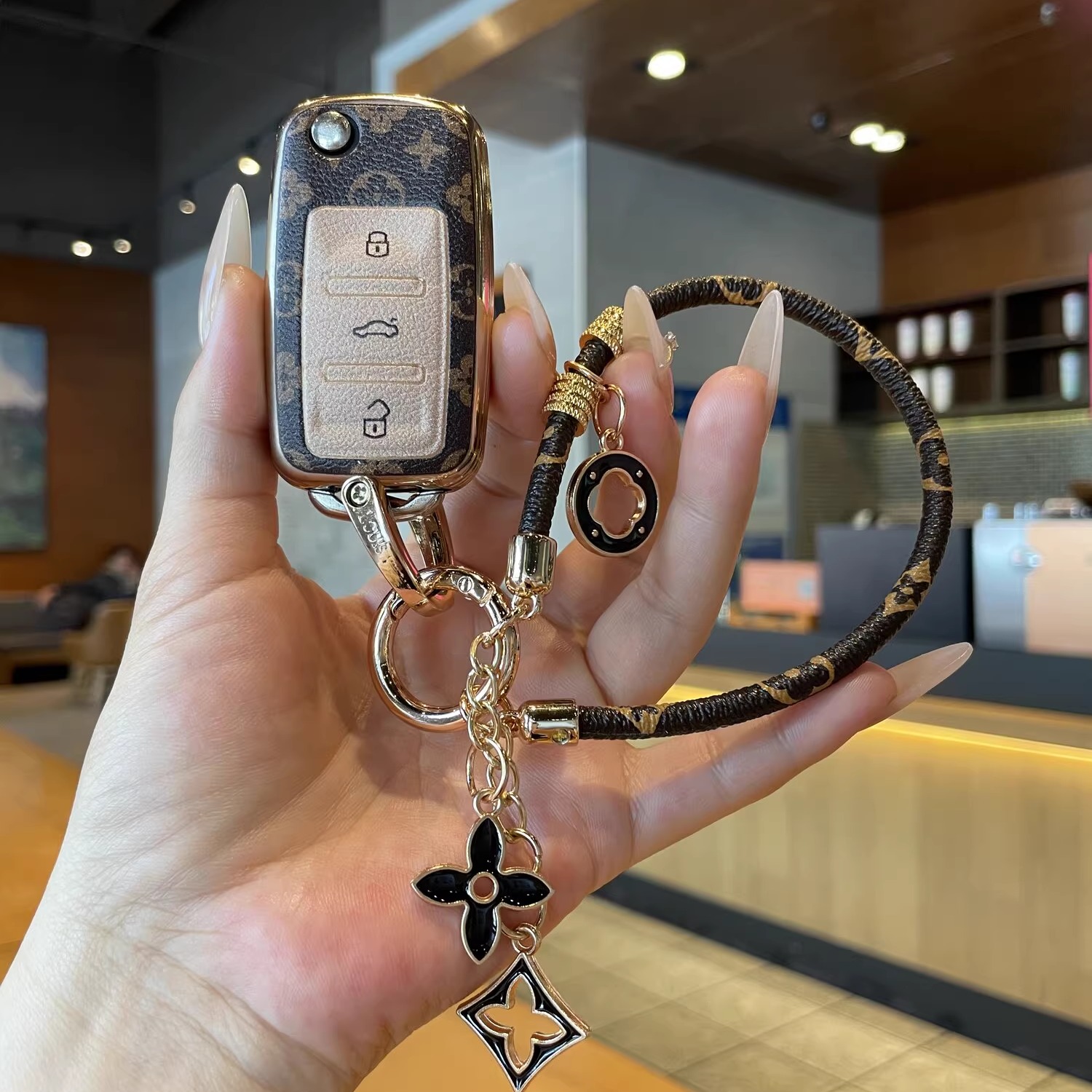 大众汽车钥匙套老款朗逸宝来速腾途观帕萨特桑塔纳捷达汽车专用扣