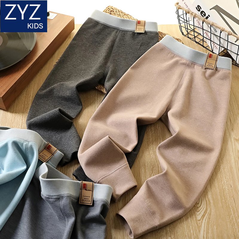 男童冬款蚕丝打底裤大童儿童洋气舒适休闲加绒自发热保暖内搭裤子