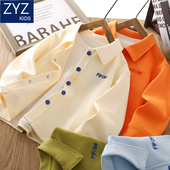 男童春秋外套2026春装 翻领大童上衣 男孩酷帅童装 新款 儿童潮流衬衫