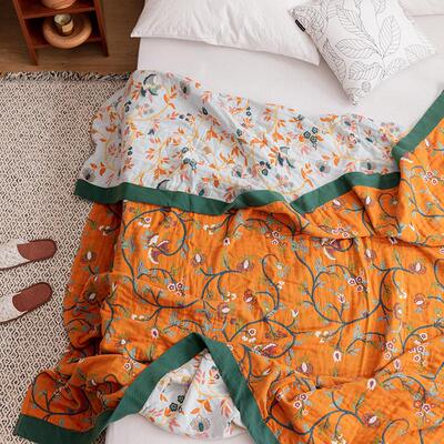 毛巾被纯棉纱布全棉毛巾毯单人双人沙发盖毯午睡夏凉被夏季薄毯子