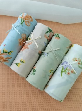 正品彩田内裤女式冰丝大码高腰收腹裤32635抗菌包臀32633平角短裤