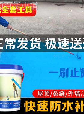 K11防水涂料卫生间屋顶厨房阳台室内材料内外墙蓝色补漏js防水胶