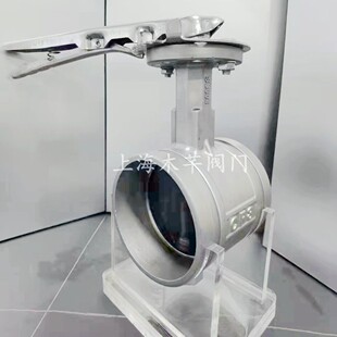 16P不锈钢沟槽手柄蝶阀消防软密封沟槽卡箍蝶阀 D81X