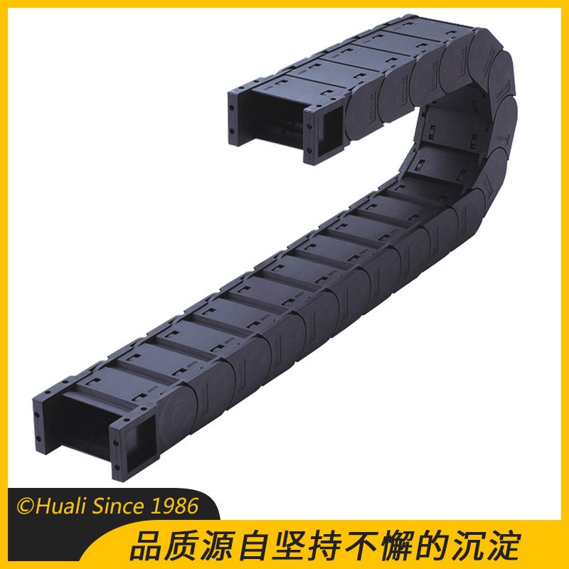 塑料坦克链拖链 机床全封闭工程尼龙电缆线槽拖链 雕刻机拖链