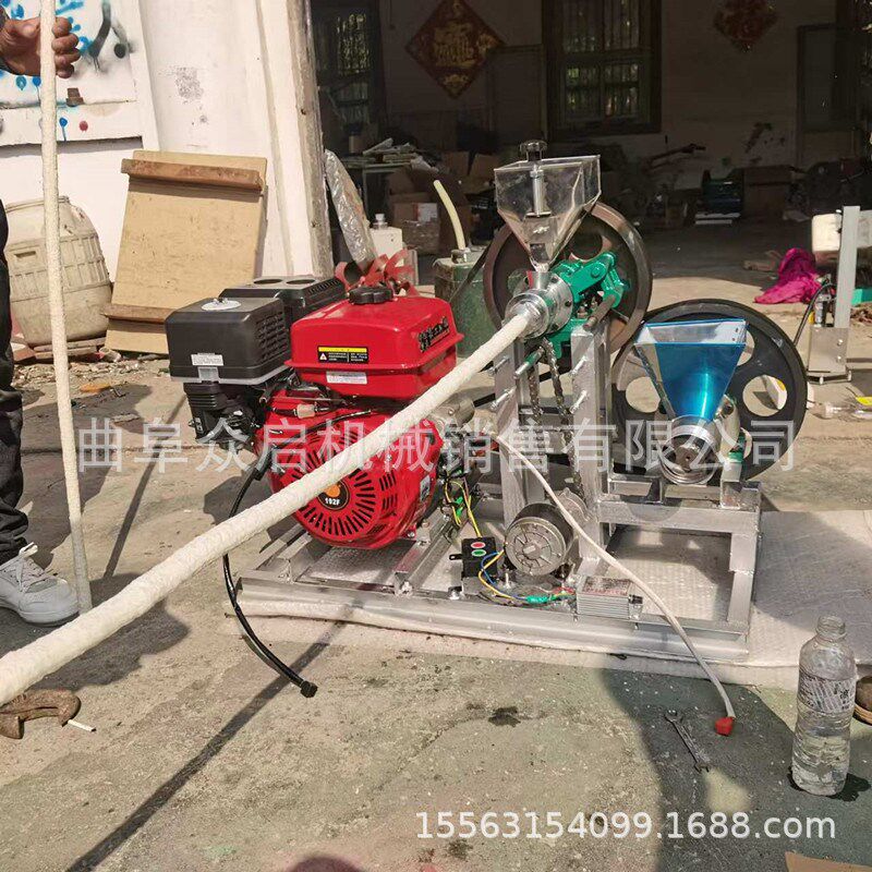 大米五谷杂粮爆米花膨化机 摆摊商用麻花型制作机