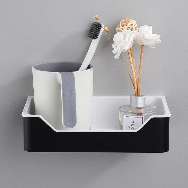 黑色置物架浴室304不锈钢洗漱口杯架 卫生间洗手厕纸架 可拆清洗